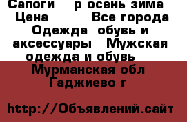 Сапоги 35 р.осень-зима  › Цена ­ 700 - Все города Одежда, обувь и аксессуары » Мужская одежда и обувь   . Мурманская обл.,Гаджиево г.